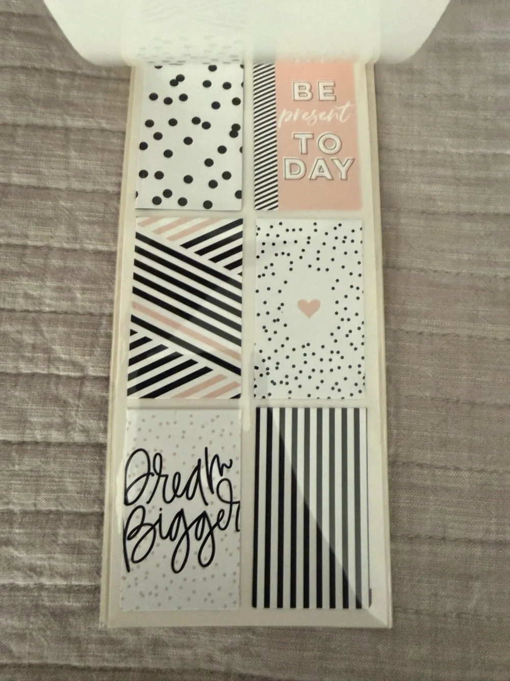 The Happy planner Journaling Planner Sticker Pack - White, Black, Pink, Blue